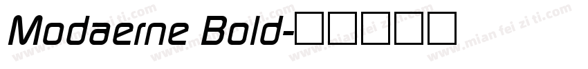 Modaerne Bold字体转换